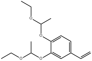 1,2-bis(1-ethoxyethoxy)-4-vinylbenzene Structure