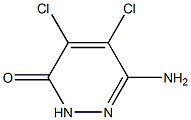 6-amino-4,5-dichloro-3-pyridazinone Structure