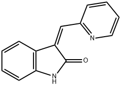 2H-Indol-2-one, 1,3-dihydro-3-(2-pyridinylmethylene)-, (3Z)- Structure