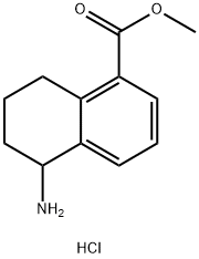 METHYL5-AMINO-5,6,7,8-TETRAHYDRONAPHTHALENE-1-CARBOXYLATE HYDROCHLORIDE Structure