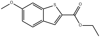 Benzo[b]thiophene-2-carboxylic acid, 6-methoxy-, ethyl ester Structure