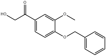 Ethanone, 2-hydroxy-1-[3-methoxy-4-(phenylmethoxy)phenyl]- 구조식 이미지