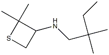 N-(2,2-dimethylbutyl)-2,2-dimethylthietan-3-amine 구조식 이미지