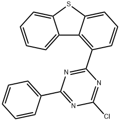 1,3,5-Triazine, 2-chloro-4-(1-dibenzothienyl)-6-phenyl- Structure