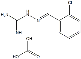 (2E)-2-[(2-Chlorophenyl)methylene]-hydrazinecarboximidamide carbonic acid salt Structure