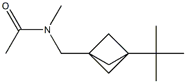 N-({3-tert-butylbicyclo[1.1.1]pentan-1-yl}methyl)-N-methylacetamide Structure