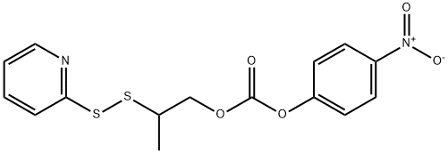 4-Nitrophenyl 2-(pyridin-2-yldisulfanyl)propyl carbonate Structure