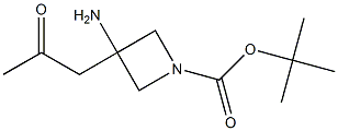 tert-butyl 3-amino-3-(2-oxopropyl)azetidine-1-carboxylate Structure