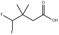 4,4-difluoro-3,3-dimethylbutanoic acid Structure