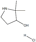 2,2-dimethylpyrrolidin-3-ol hydrochloride Structure