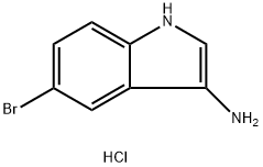 5-bromo-1H-indol-3-amine hydrochloride Structure