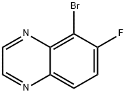 5-Bromo-6-fluoroquinoxaline Structure
