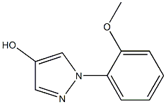 1-(2-methoxyphenyl)-1H-pyrazol-4-ol 구조식 이미지