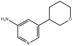 5-(tetrahydro-2H-pyran-3-yl)pyridin-3-amine Structure