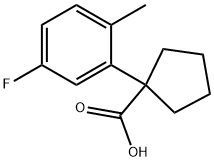 1-(5-Fluoro-2-methylphenyl)cyclopentanecarboxylic Acid 구조식 이미지