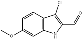 3-chloro-6-methoxy-1H-indole-2-carbaldehyde 구조식 이미지