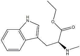 (S)-ethyl 3-(1H-indol-3-yl)-2-(methylamino)propanoate 구조식 이미지