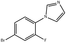 1-(4-bromo-2-fluorophenyl)-1H-imidazole 구조식 이미지