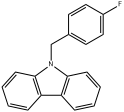 9H-Carbazole, 9-[(4-fluorophenyl)methyl]- Structure