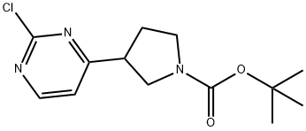 tert-butyl 3-(2-chloropyrimidin-4-yl)pyrrolidine-1-carboxylate Structure