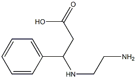3-[(2-Aminoethyl)amino]-3-phenylpropanoic acid Structure