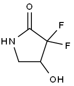 3,3-difluoro-4-hydroxypyrrolidin-2-one Structure