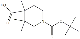 1-(tert-butyl) 4-methyl 3,3-dimethylpiperidine-1,4-dicarboxylate Structure