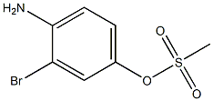 Phenol, 4-amino-3-bromo-, 1-methanesulfonate 구조식 이미지