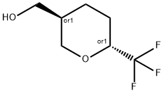 ((3S,6S)-6-(trifluoromethyl)tetrahydro-2H-pyran-3-yl)methanol Structure