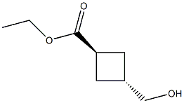 ethyl trans-3-(hydroxymethyl)cyclobutane-1-carboxylate Structure