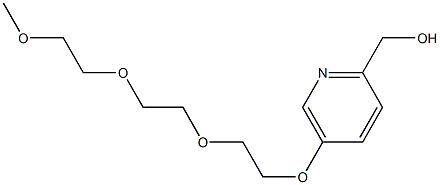 (5-(2-[2-(2-methoxyethoxy)ethoxy]ethoxy)pyridin-2-yl)methanol 구조식 이미지