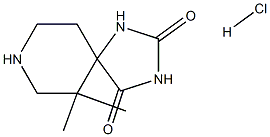 6,6-Dimethyl-1,3,8-triazaspiro[4.5]decane-2,4-dione hydrochloride Structure