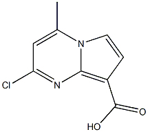 2-chloro-4-methylpyrrolo[1,2-a]pyrimidine-8-carboxylic acid Structure