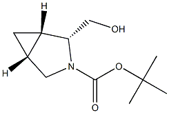 tert-butyl (1S,2R,5R)-2-(hydroxymethyl)-3-azabicyclo[3.1.0]hexane-3-carboxylate Structure