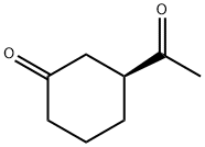 (S)-3-acetylcyclohexan-1-one Structure