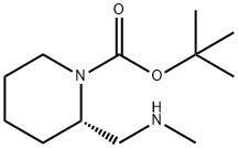 tert-butyl (2S)-2-[(methylamino)methyl]piperidine-1-carboxylate Structure