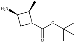 tert-butyl (2R,3R)-3-amino-2-methylazetidine-1-carboxylate 구조식 이미지
