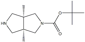 tert-butyl (3aR,6aS)-3a,6a-dimethylhexahydropyrrolo[3,4-c]pyrrole-2(1H)-carboxylate 구조식 이미지