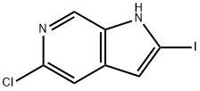 5-chloro-2-iodo-1H-pyrrolo[2,3-c]pyridine 구조식 이미지