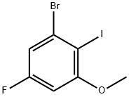 3-Bromo-5-fluoro-2-iodoanisole Structure