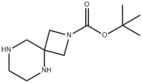 tert-butyl 2,5,8-triazaspiro[3.5]nonane-2-carboxylate 구조식 이미지