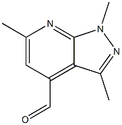 1,3,6-trimethyl-1H-pyrazolo[3,4-b]pyridine-4-carbaldehyde Structure