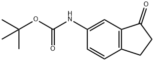 (3-Oxo-indan-5-yl)-carbamic acid tert-butyl ester 구조식 이미지