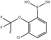 3-Chloro-2-(trifluoromethoxy)phenylboronic acid Structure