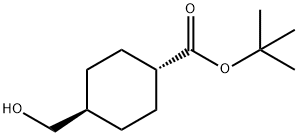 Cyclohexanecarboxylic acid, 4-(hydroxymethyl)-, 1,1-dimethyl ester, trans- 구조식 이미지
