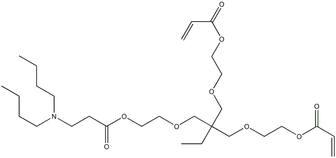 2-[2,2-bis(2-prop-2-enoyloxyethoxymethyl)butoxy]ethyl 3-(dibutylamino)propanoate Structure