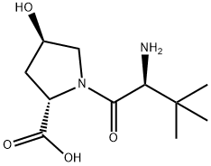 (2S,4R)-1-((S)-2-amino-3,3-dimethylbutanoyl)-4-hydroxypyrrolidine-2-carboxylic acid Structure