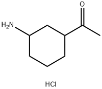 1-(3-aminocyclohexyl)ethan-1-one hydrochloride Structure