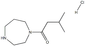1-(1,4-diazepan-1-yl)-3-methylbutan-1-one hydrochloride 구조식 이미지