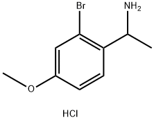 1-(2-Bromo-4-methoxyphenyl)ethan-1-amine hydrochloride Structure